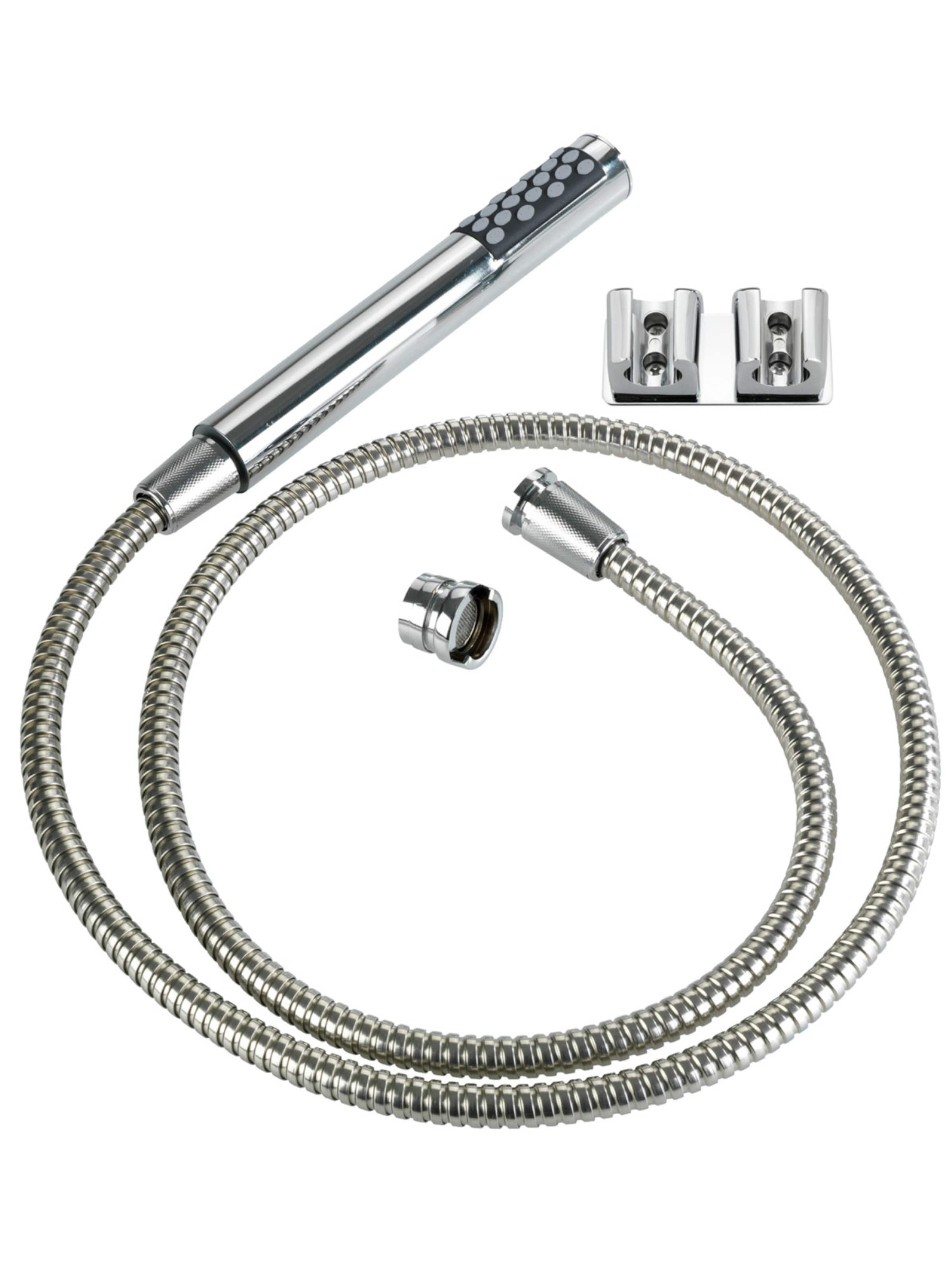 Wenko Shower Accessories in Silver: front