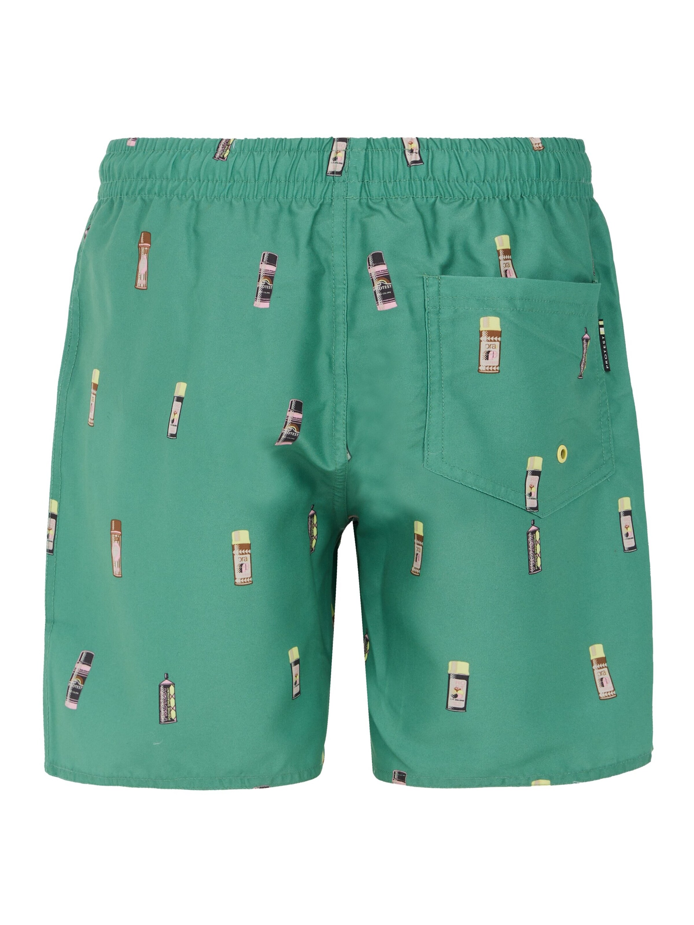 PROTEST Badeshorts 'PRTBITMAP JR'‌ in Grün
