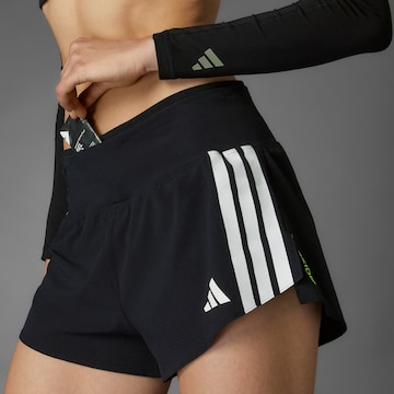 Regular Pantaloni sport 'Adizero' de la ADIDAS PERFORMANCE pe negru