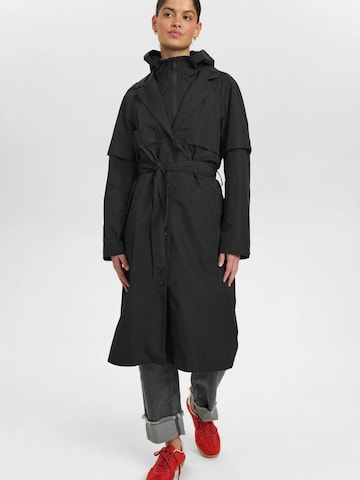 Manteau mi-saison 'Nida' NÜMPH en noir : devant