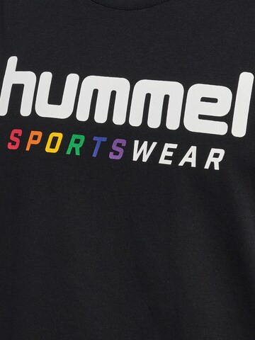 Hummel Shirt 'RAINBOW' in Zwart