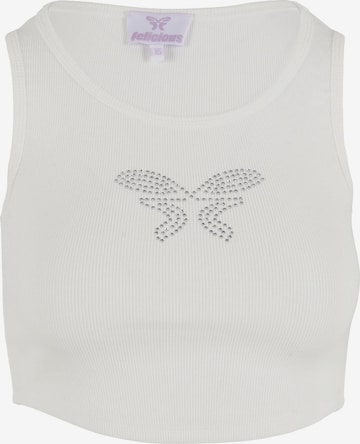 Felicious Top in Weiß: Vorderseite