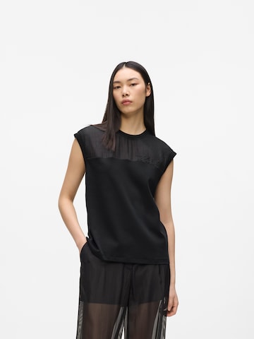 Karl Lagerfeld Футболка ' Signature ' в Черный