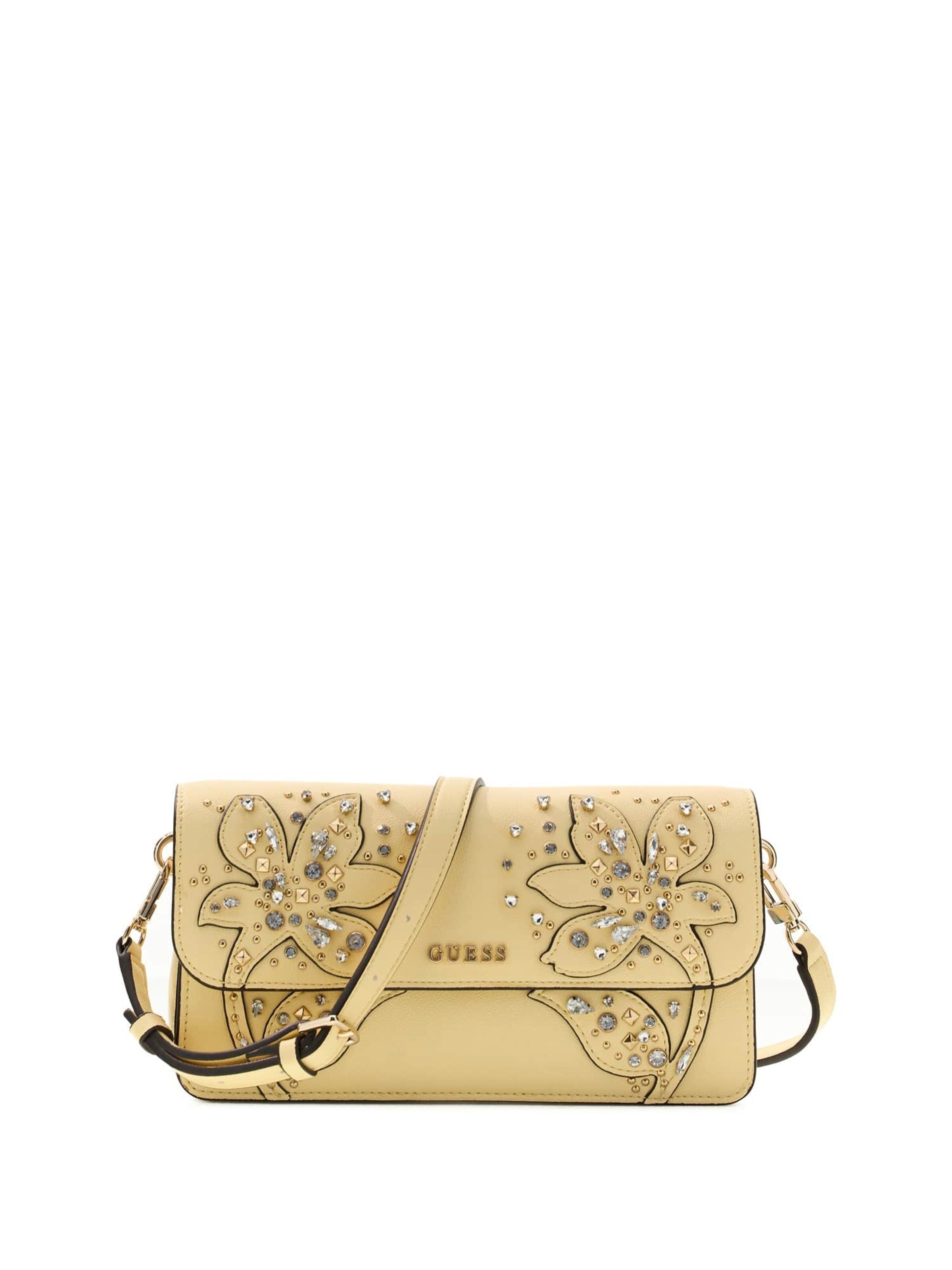 GUESS Shoulder Bag 'Sadie' in Yellow: front