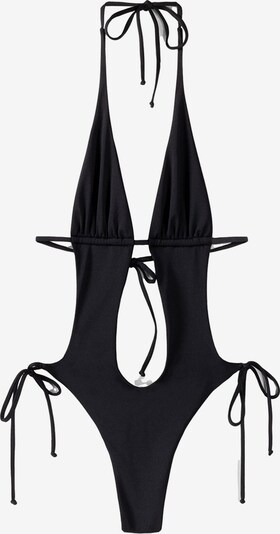 Bershka Maillot de bain en noir, Vue avec produit