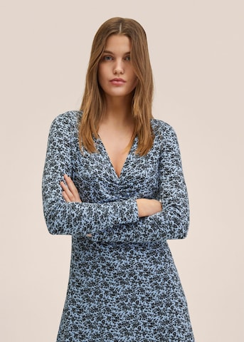 Robe 'Lichi' MANGO en bleu