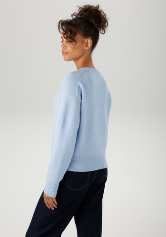 Aniston CASUAL Strickjacke in Blau