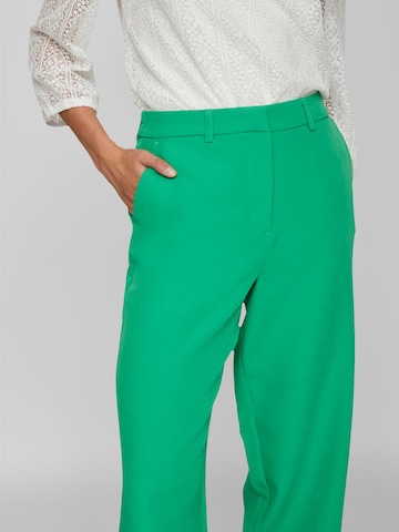 VILA Regular Trousers 'KAMMA' in Green