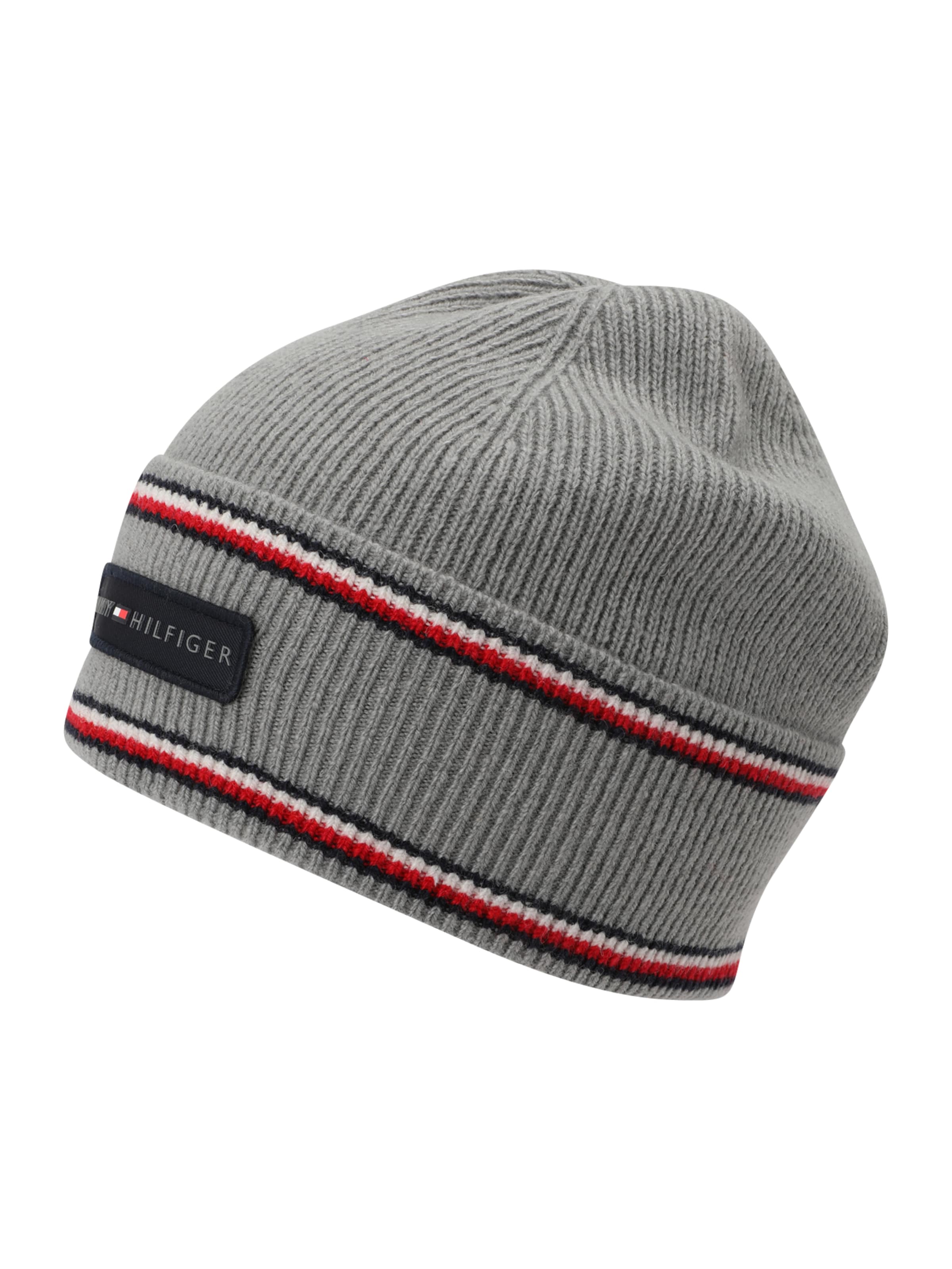 TOMMY HILFIGER Mütze in Grau: Vorderseite