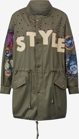 Angel of Style Between-Season Jacket in Green: front