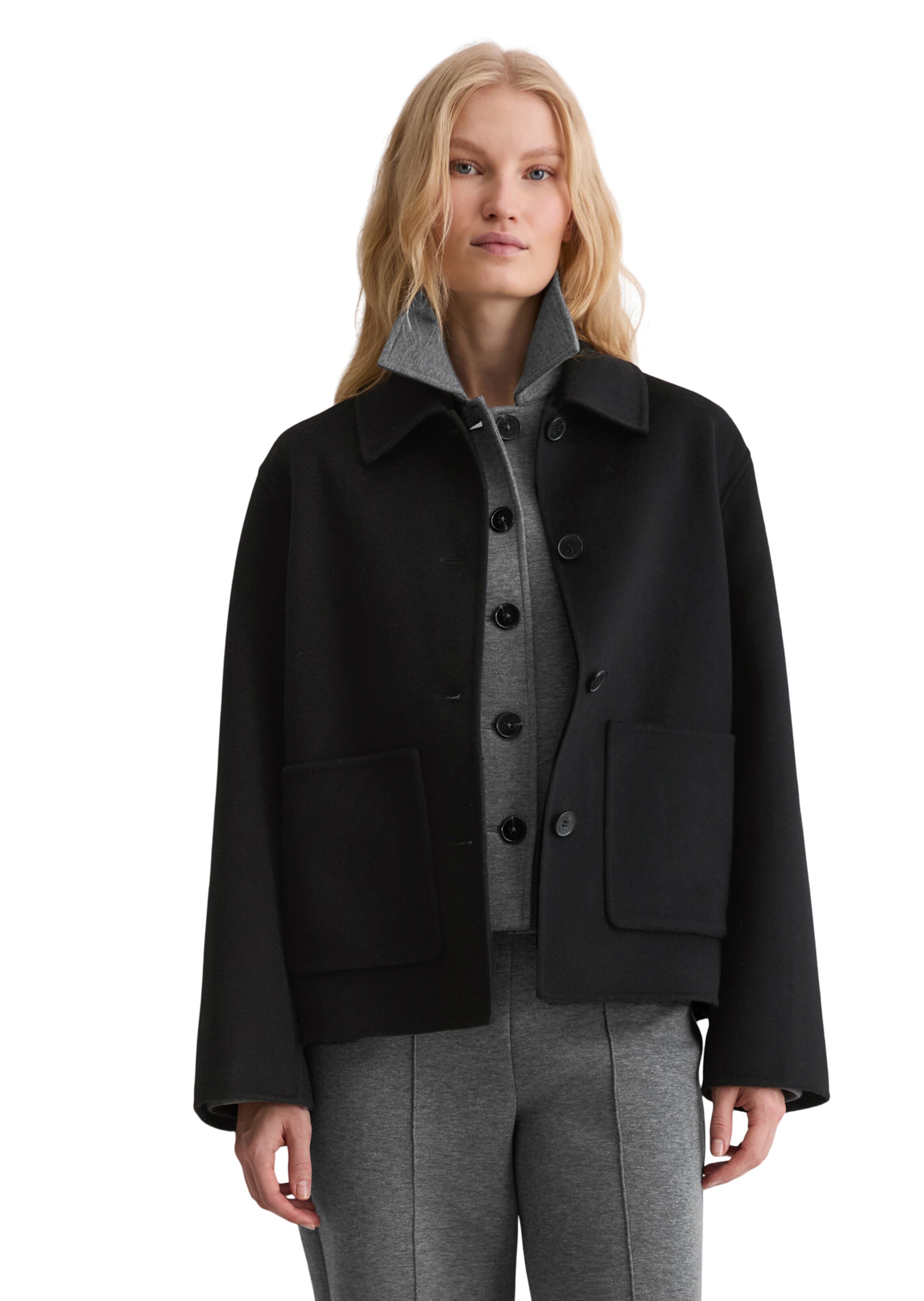 Marc O'Polo Between-Season Jacket in Black: front