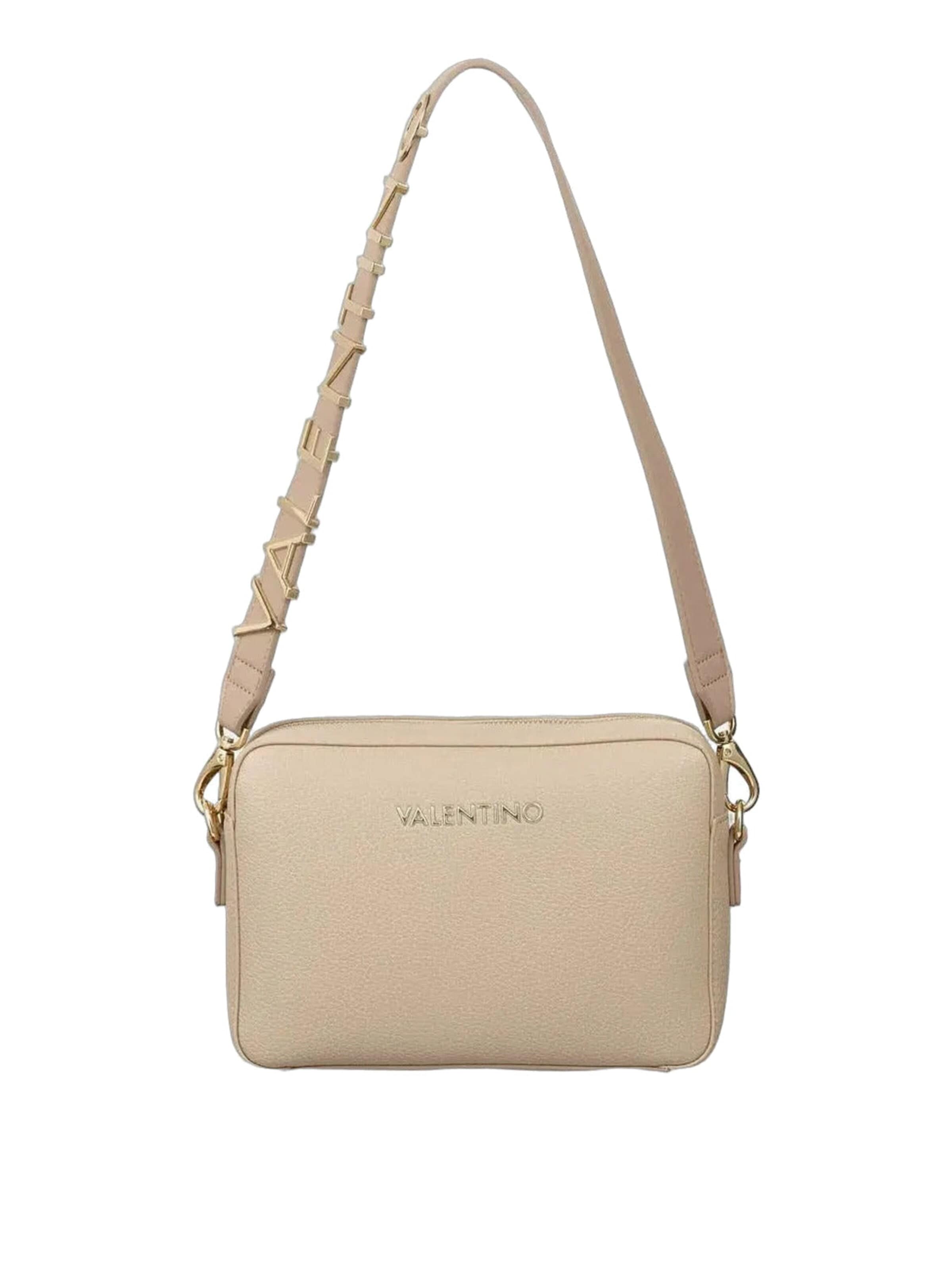 VALENTINO - Bolso de hombro 'Alexia' en beige: frente