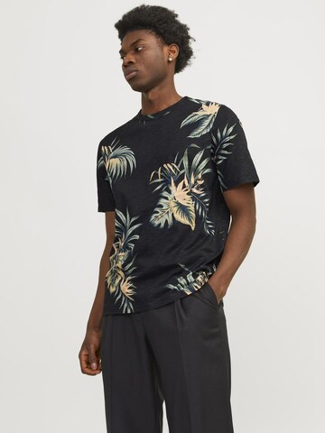 JACK & JONES Shirt 'Palma' in Zwart: voorkant