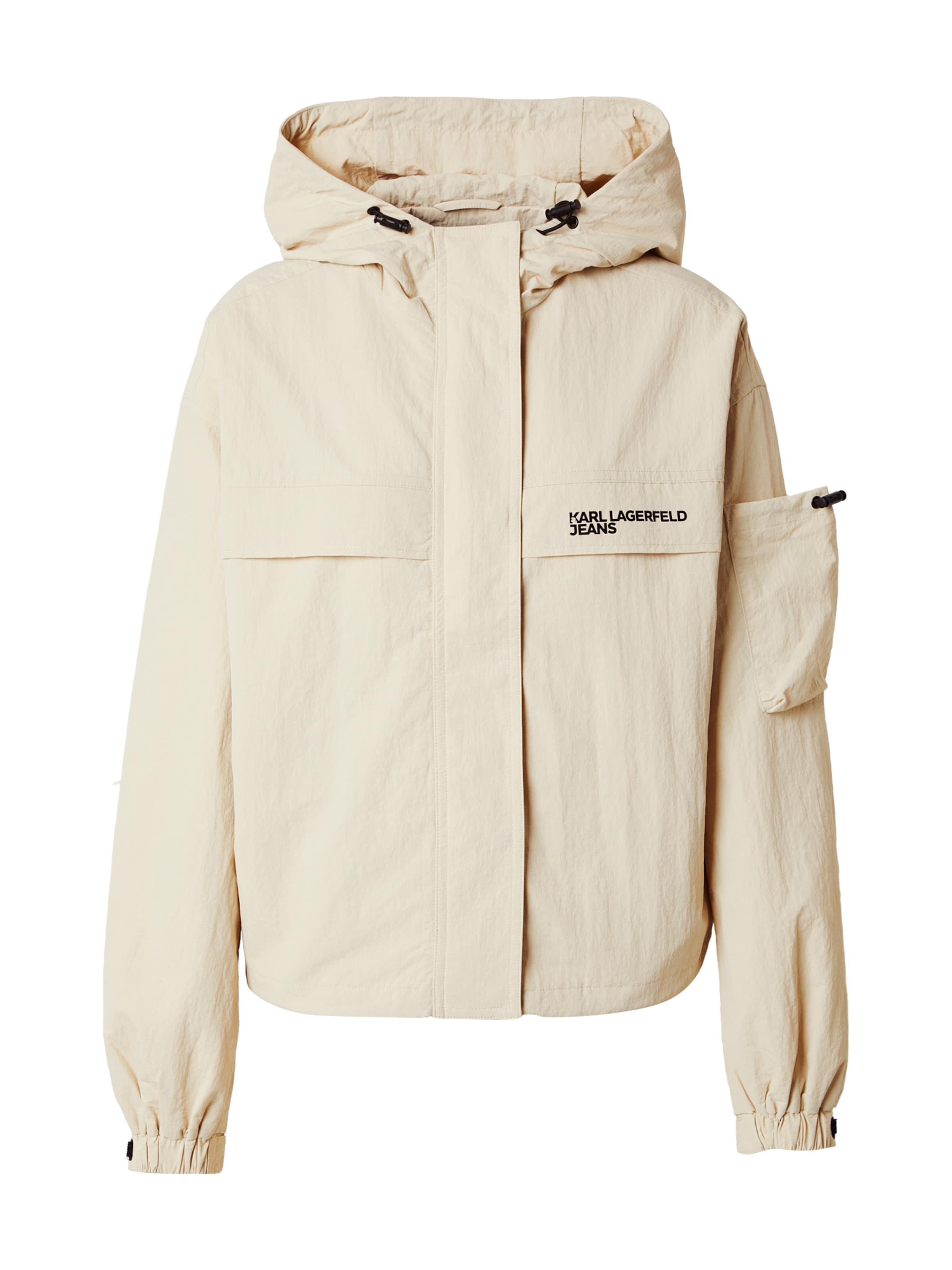 KARL LAGERFELD JEANS Övergångsjacka i beige: framsida