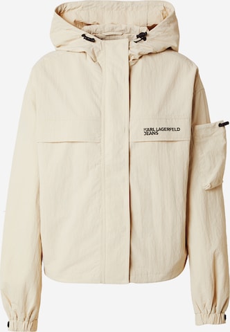 KARL LAGERFELD JEANS Преходно яке в бежово: отпред