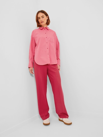 JJXX Loose fit Trousers with creases 'Mary' in Red