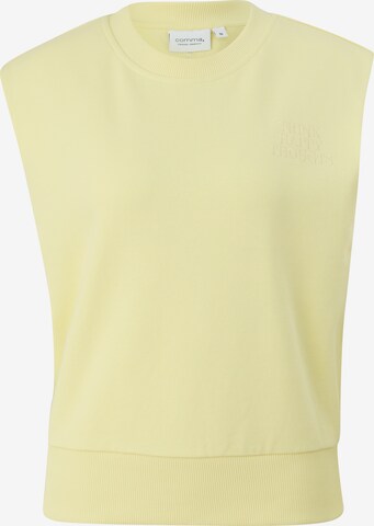 Sweat-shirt comma casual identity en jaune : devant