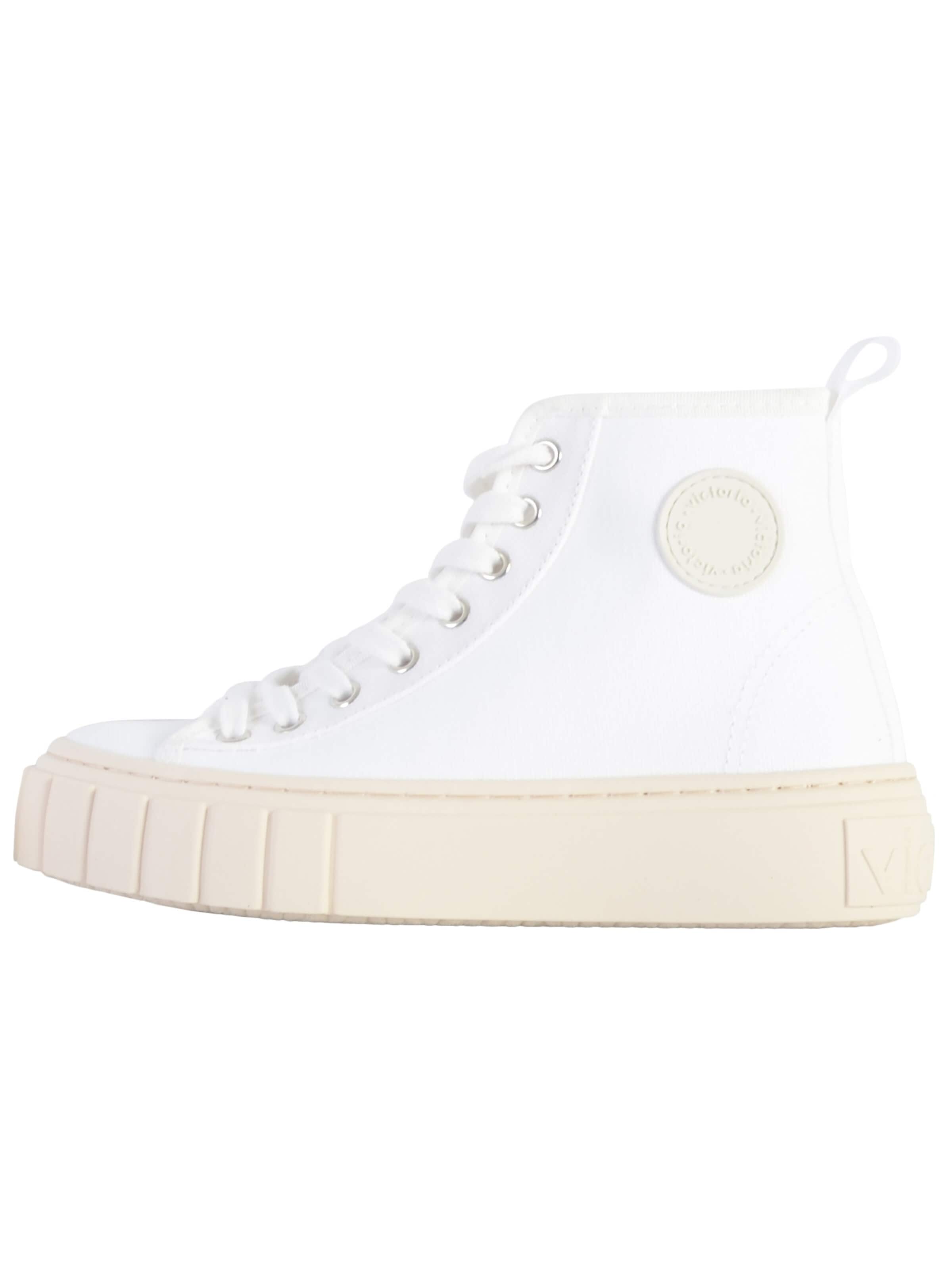 Baskets hautes victoria en blanc : devant