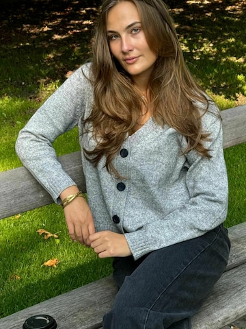 Cardigan ' Knitted Cardigan ' TEESHOPPEN en gris