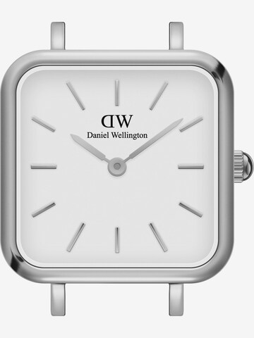 Daniel Wellington Αναλογικό ρολόι 'Quadro Studio S White' σε ασημί