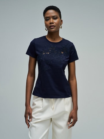T-shirt Salsa Jeans en bleu : devant
