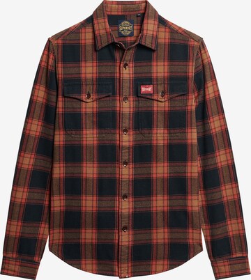 Superdry Button Up Shirt in Blue: front