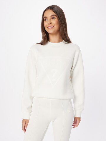 GUESS Sweatshirt 'NEW ELLY' in White: front