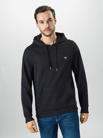 Iriedaily Sweatshirt 'Retain' in Zwart: voorkant