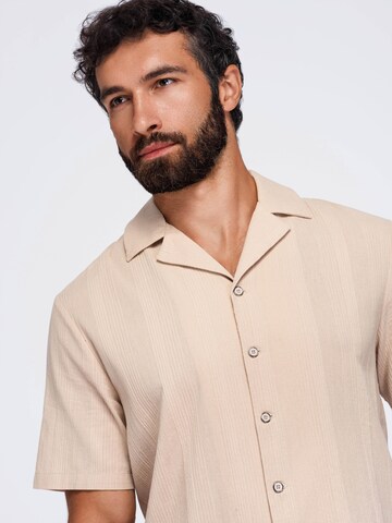 Ombre Regular fit Overhemd in Bruin