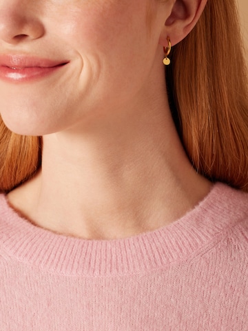 Lucardi Earrings 'Grace' in Gold: front