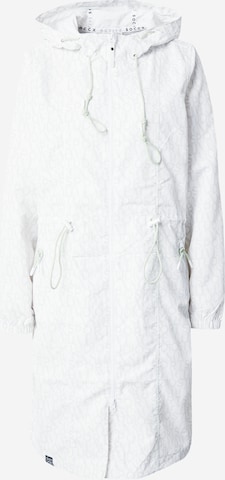 Soccx Between-Seasons Parka in White: front