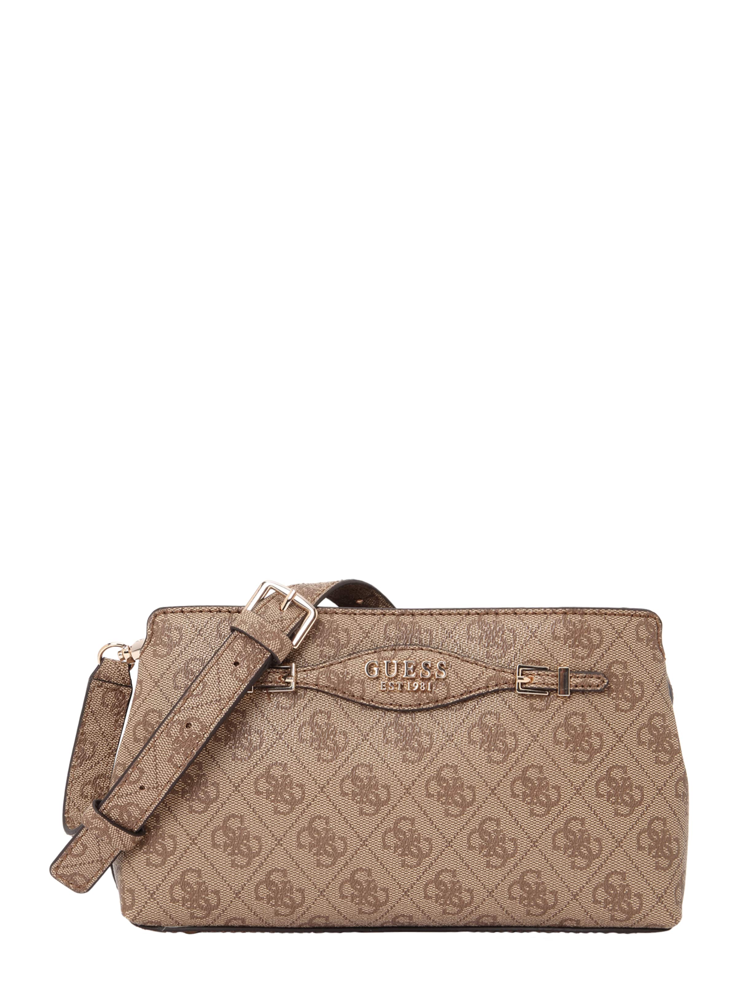 GUESS Τσάντα ώμου 'KATYA CROSSBODY TOP ZIP' σε καφέ: μπροστά