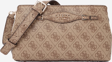 Sac à bandoulière 'KATYA CROSSBODY TOP ZIP' GUESS en marron : devant