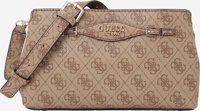GUESS Torba preko ramena 'KATYA CROSSBODY TOP ZIP' u svijetlobež / smeđa, Pregled proizvoda