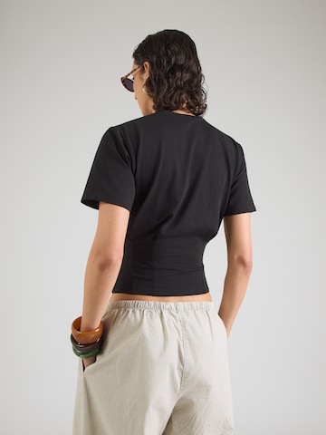 ABOUT YOU Koszulka 'Heather' w kolorze czarny