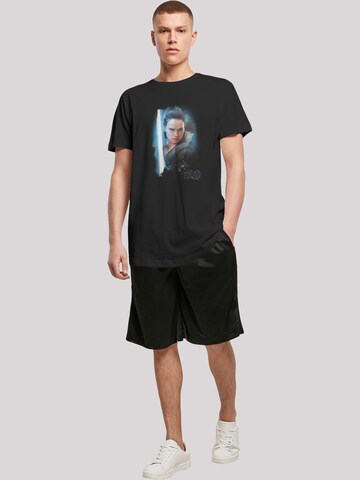 T-Shirt 'Star Wars Last Jedi Rey' F4NT4STIC en noir