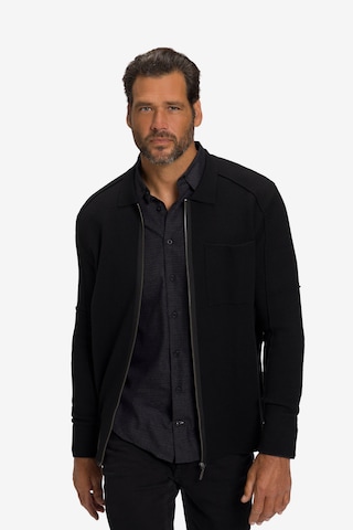 JP1880 Strickjacke in Schwarz: predná strana