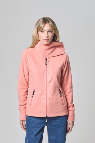 BENCH Fleece Jacket in Orange: front