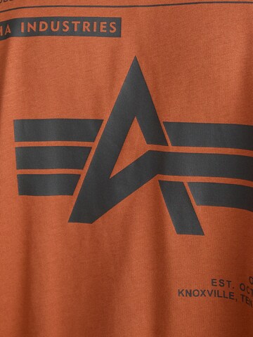 ALPHA INDUSTRIES Koszulka w kolorze brązowy