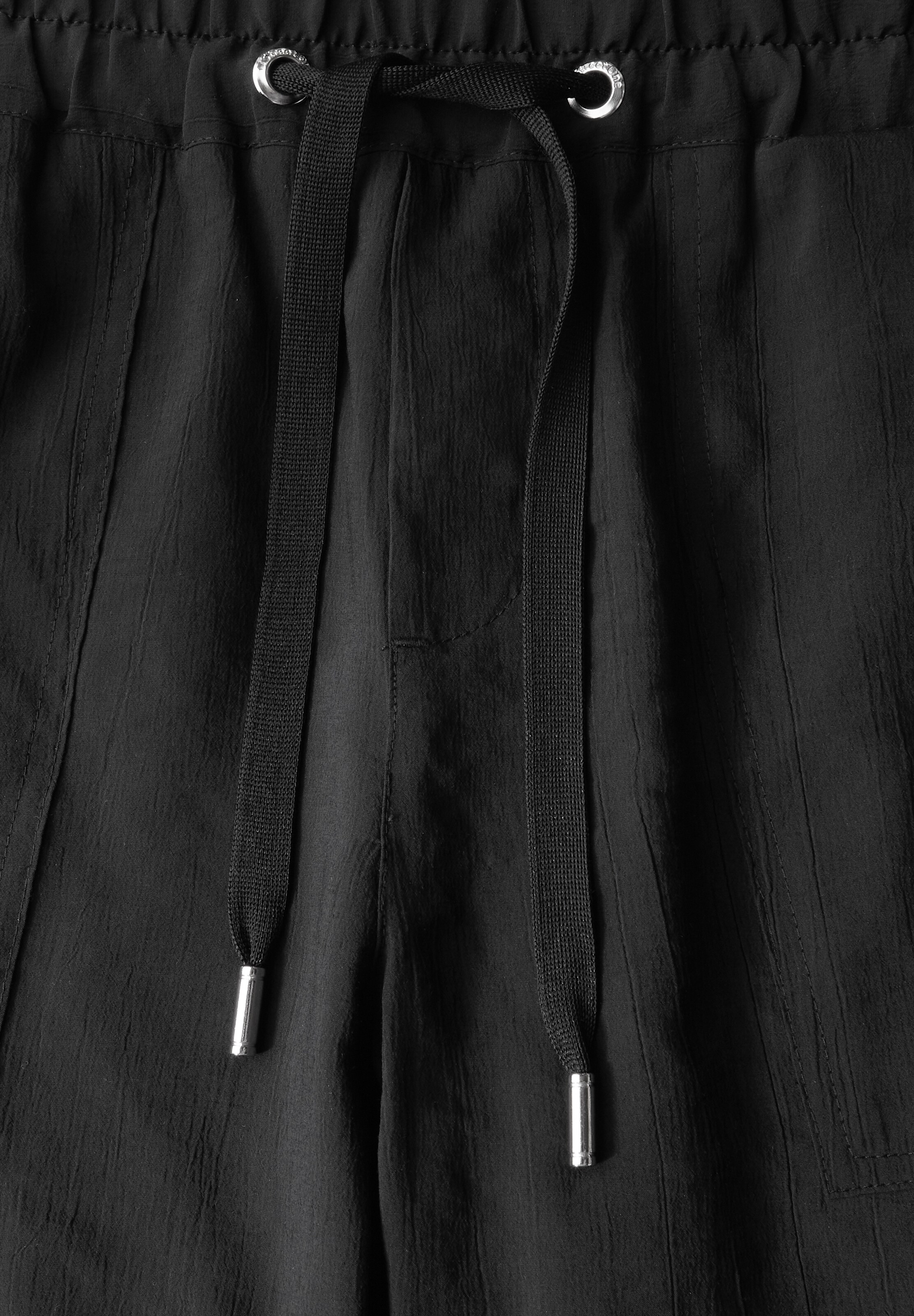 STREET ONE Loosefit Hose in Schwarz