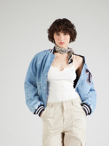 Tommy Jeans Top – bílá: přední strana
