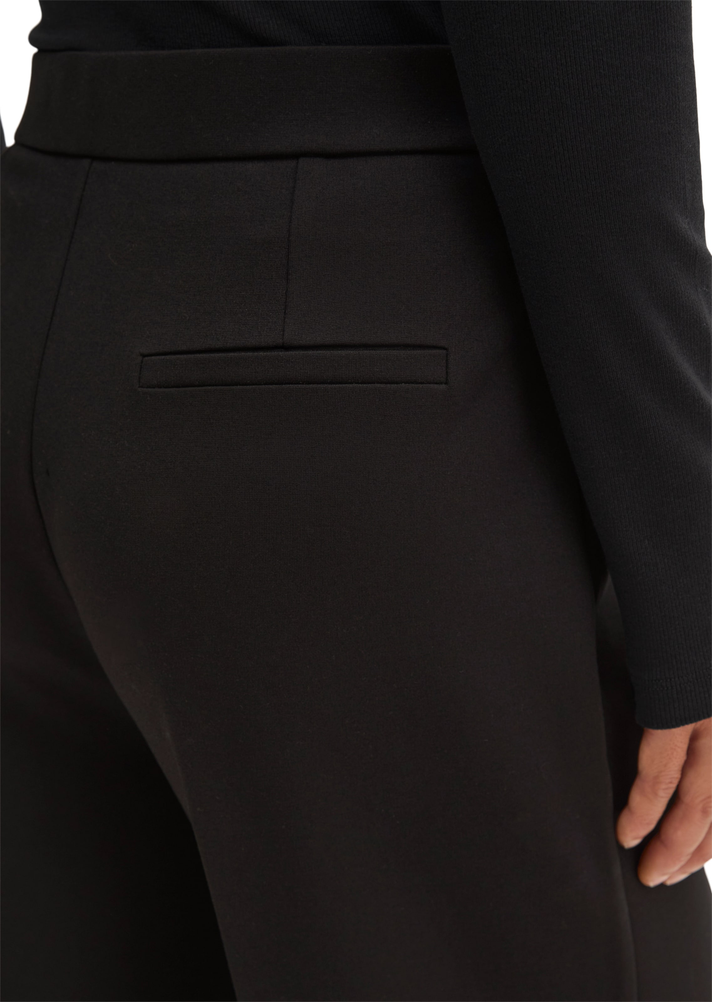 Wide Leg Pantalon à plis Marc O'Polo en noir