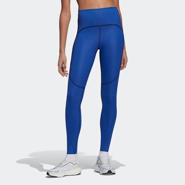 ADIDAS BY STELLA MCCARTNEY Skinny Sportovní kalhoty – modrá: přední strana