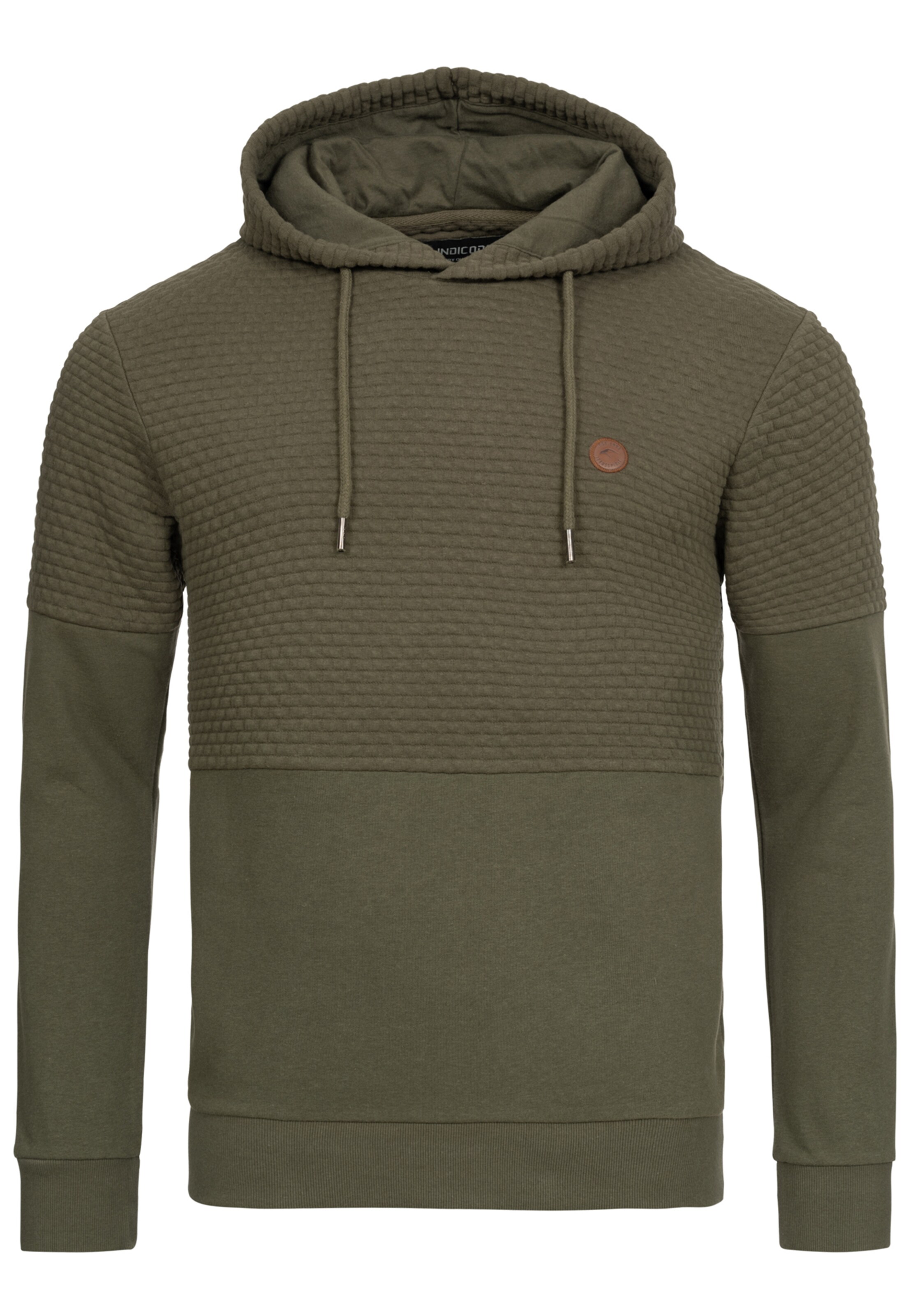 INDICODE JEANS Sweatshirt 'Franz' in Green: front