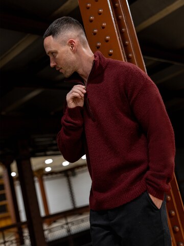 DAN FOX APPAREL Pullover 'Marek' in Rot