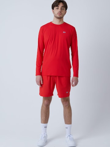 SPORTKIND Funktionsshirt 'Crew Neck Long Sleeve Shirt' in Rot: Vorderseite