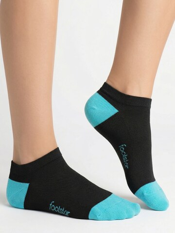 footstar Ankle Socks 'Color Pop' in Blue: front