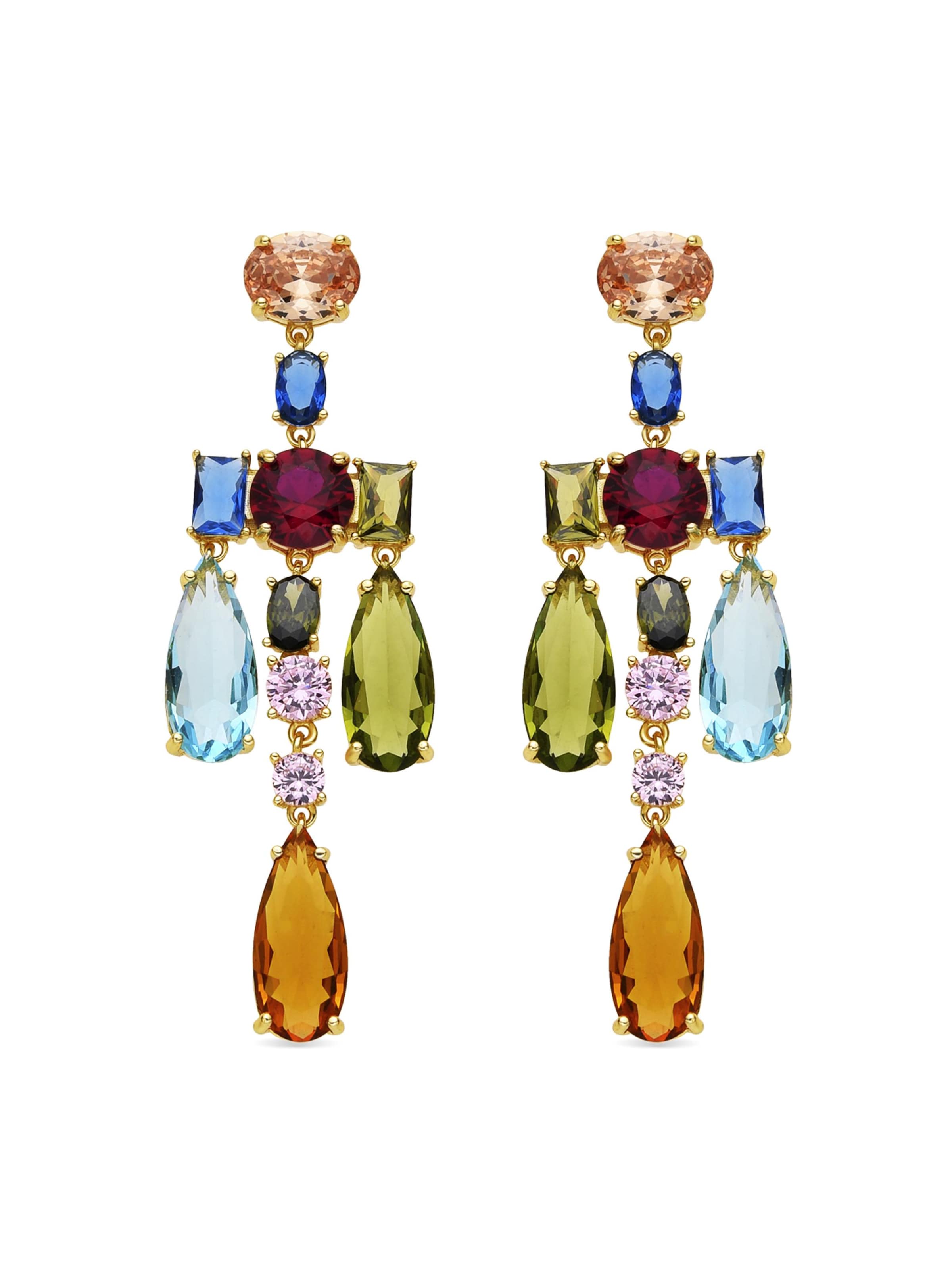 Luxenter Ohrringe 'LYMO'‌‌‌‌‌‌‌‌ in Mischfarben: Vorderseite