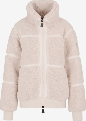 Giacca di pile di EA7 Emporio Armani in beige: frontale