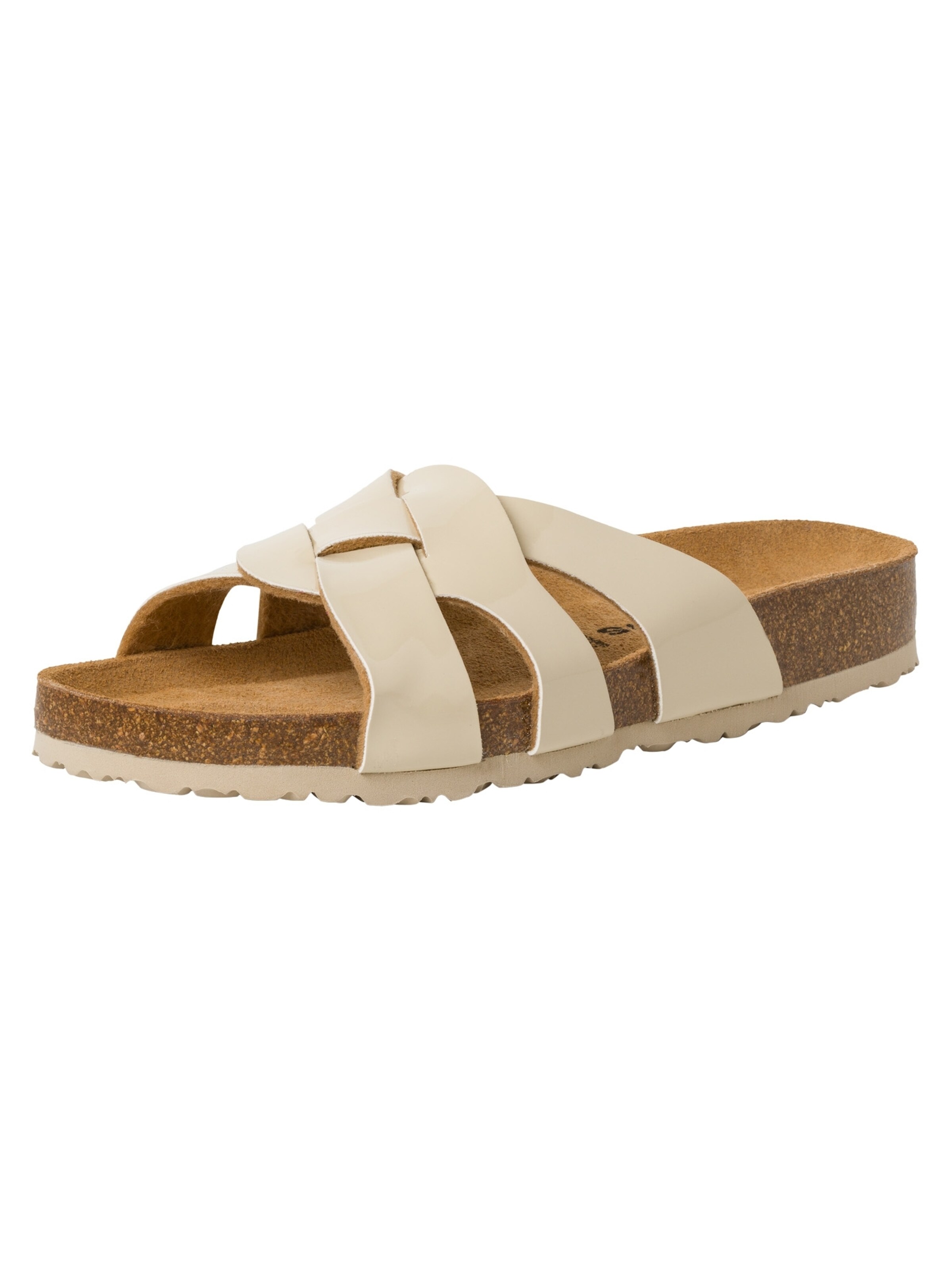 Tamaris Mules in Beige: front